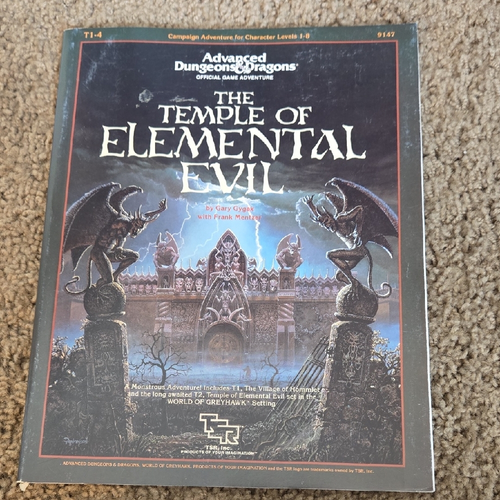 Dungeons And Dragon The Temple of Elemental Evil.